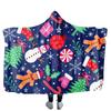 Customizable Casual Hooded Cloak, Flannel Lamb Wool, Polyester Custom-made Pictures Striped Plaid Solid Color Fonts