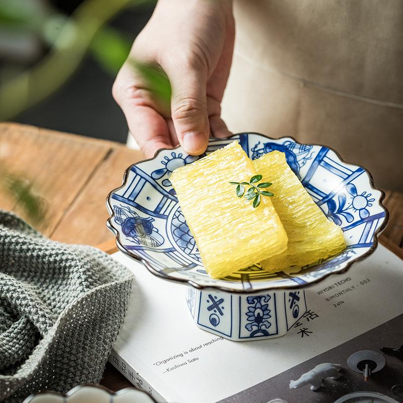 Imperial tall bowl Japanese retro ceramic bowl Restaurant Pastry sushi tableware