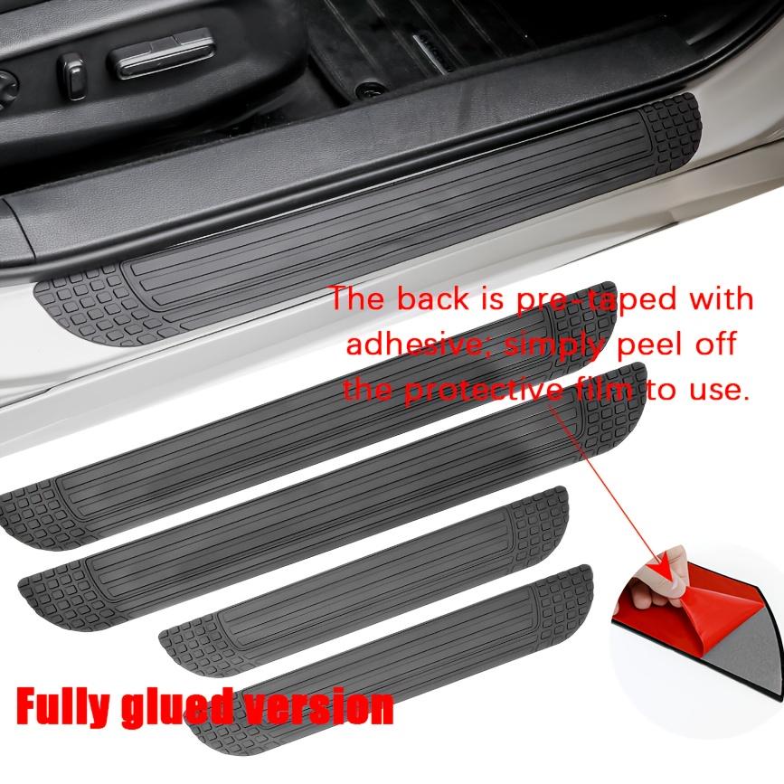 

4pcs PVC Cutable Car Door Sill Protector Sticker Kit for Car Door Sills and Frames. 4pcs