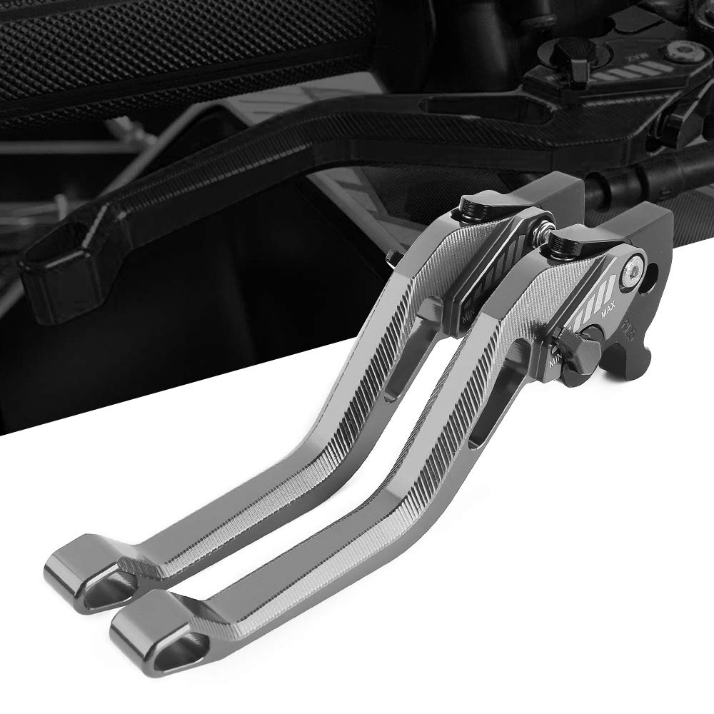 

Комплект рычагов тормоза и сцепления с 6 положениями Majesty S BW S125 Алюминиевые фрезерованные рычаги серый