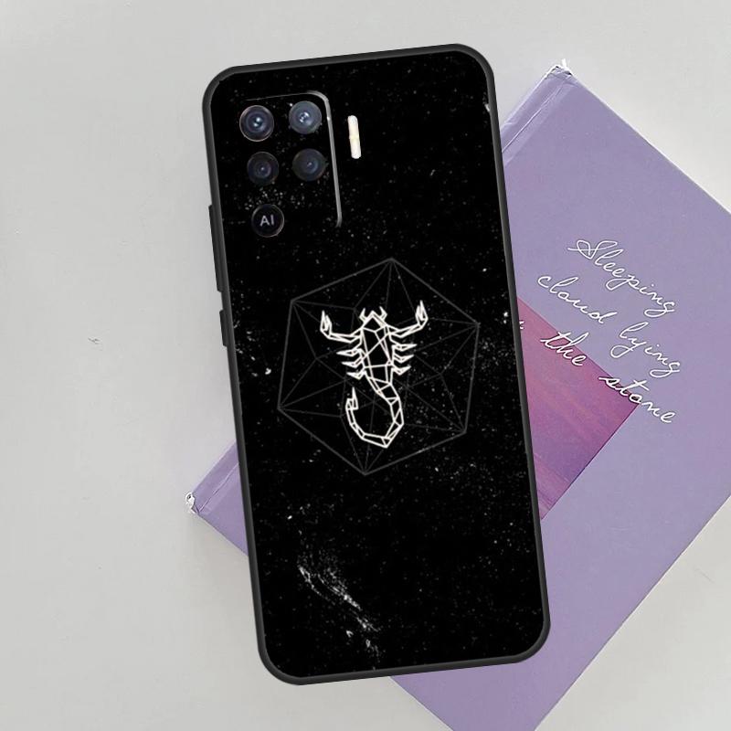 Animal Scorpio Phone Case For Oppo A74 A53 A54 A94 A15 A16 A17 A52 A72 A76 A96 A57S A58 A78 A98 Back Cover