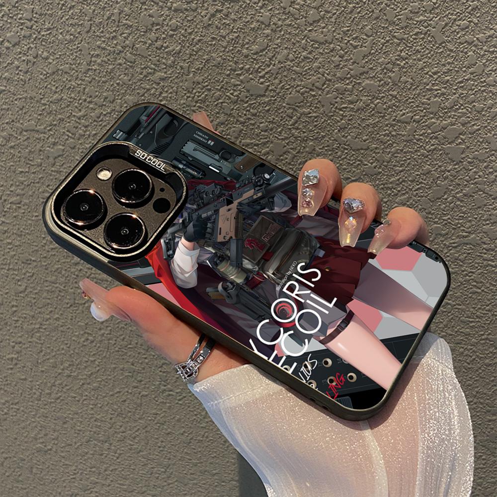 Lycoris Recoil Chisato Nishikigi Phone Case For IPhone 16 15 14 13 12 11 Pro Max X XR XSMAX 8 7 Plus Matte Shockproof Back Cover