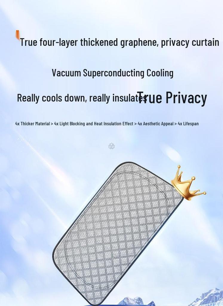 Sunshade Curtain for Xiaopeng M03 X9 P7+ - Thickened Heat Insulation & Privacy Protection