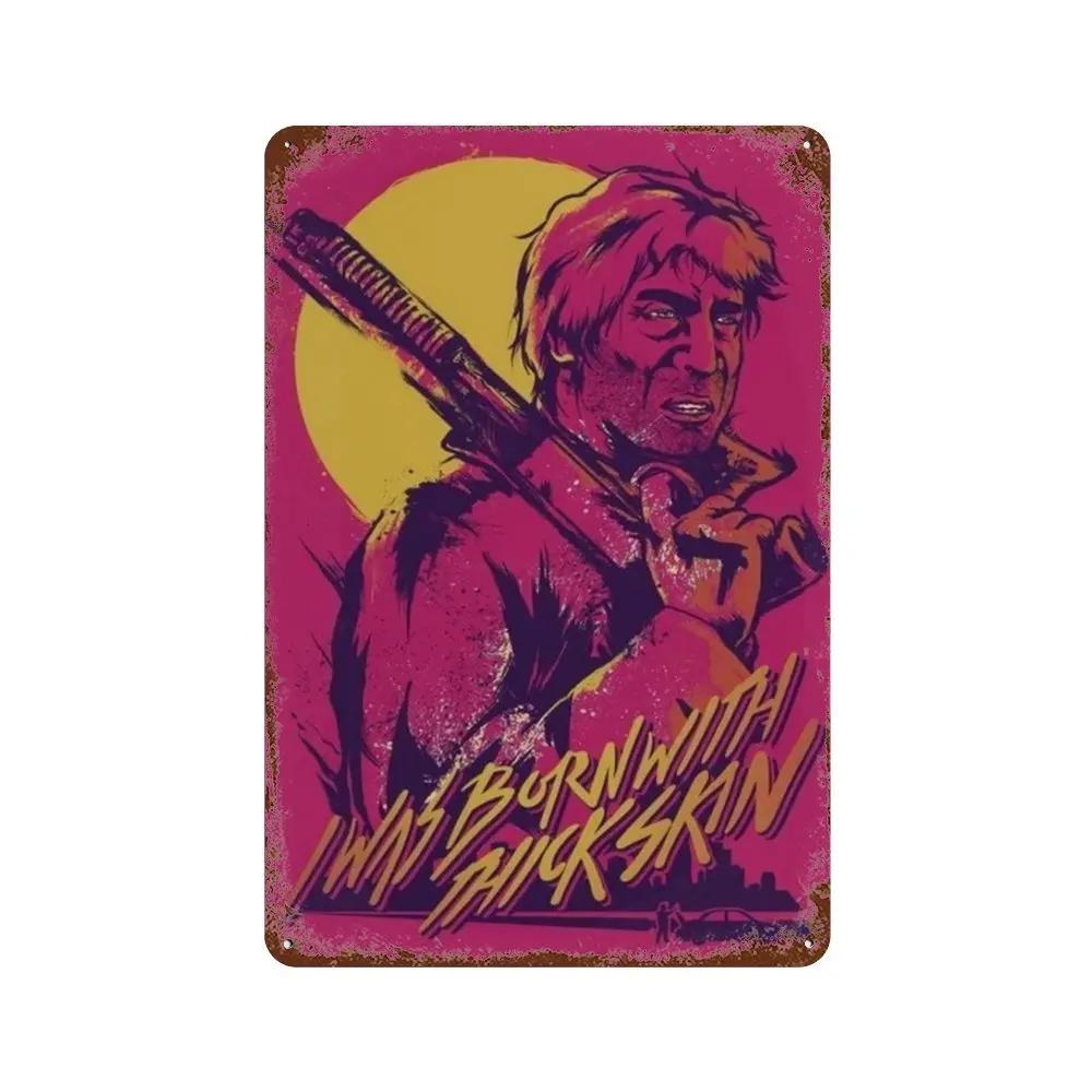 Poster Hotline Miami Hot Classic Adventure Game Posters e Placa de Metal Sinal de Lata Arte de Parede Placa Decoração Man Cave Decoração de Casa estúdio