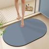 Solid Color Diatom Mud Bath Mat: Water Absorbing, Anti-Slip, Wear & Dirt Resistant Floor Mat for Bathroom Entrance.