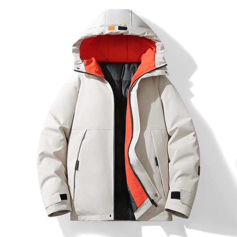 Hooded Cotton Jacket Men's Autumn and Winter Fashionable Personality Versatile Warm Jacket