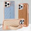 Luxury Ring Wrist Strap Phone Case for iPhone 16 Pro Max 15 14 13 12 with Card Holder Wallet Shockproof Fashionable Bracket