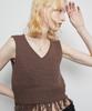 Lartigent L3 Fringe Knit Bustier(Brown)