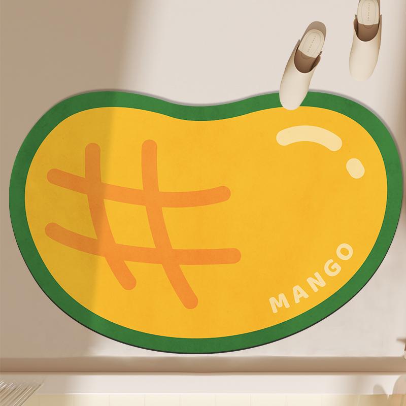 

Cartoon absorbent floor mat, diatom mud, quick-drying, non-slip, thickened toilet, bathroom, washtable, foot pad 40x60cm15.7x23.6in