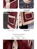 2025 Red Velvet Winter Coat for Big Kids - Thickened All-in-One Fashion