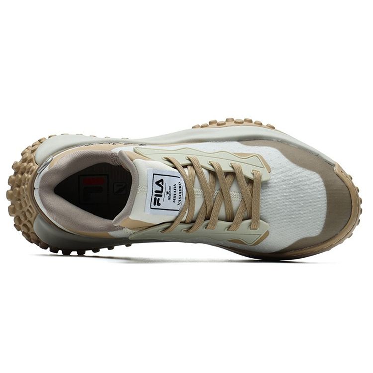 Mihara Yasuhiro X Fila 9 Fabric TPU Mesh Sports Low-Top Casual Shoes Women sneakers Brown White F12W124138FSS