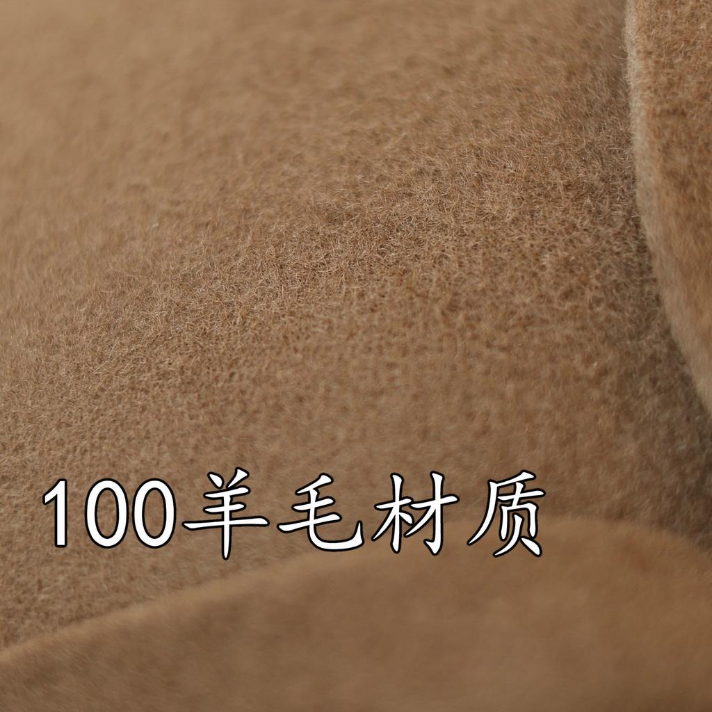 European and American fashion bow pearl pleated styling beret autumn and winter British retro wool forward hat
