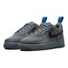 New Nike Air Force 1 Low Cut Out Swoosh Smoke Grey GS DQ1097-001