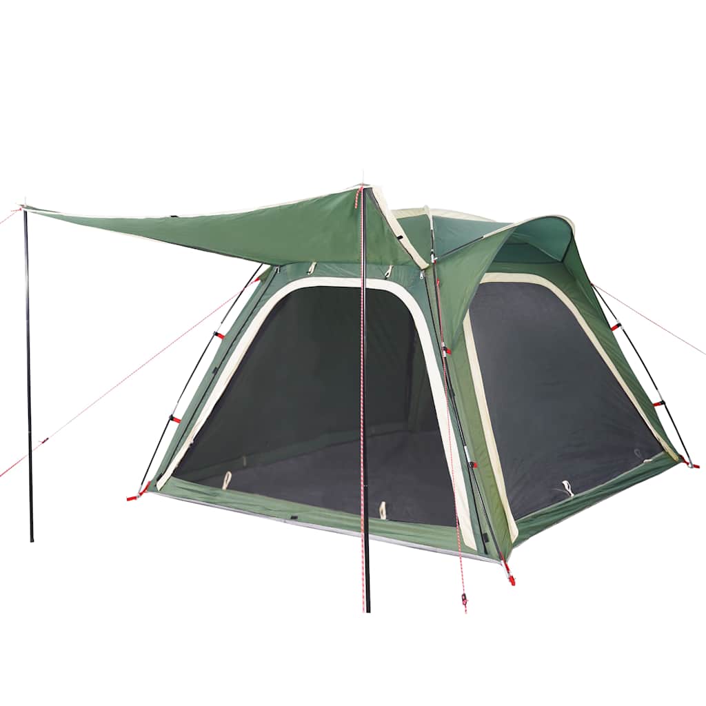 4 Person Camping Tent Green Quick Release Waterproof