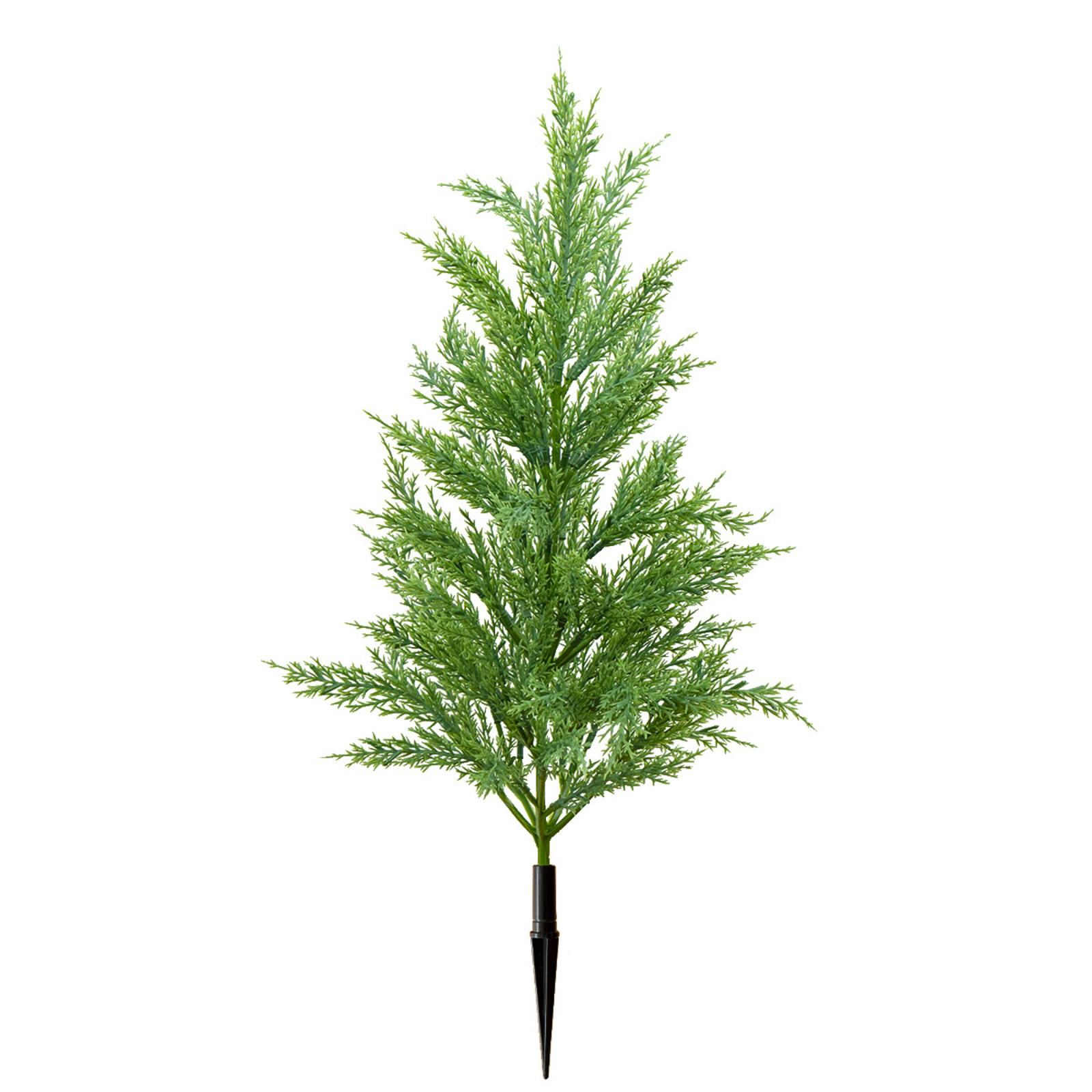 

Искусственное зеленое растение, штекер для земли, подходит для рождественского украшения крыльца, для улицы и помещения One Size