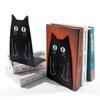 Niedliche Schwarze Katze Buchstützen Schwerlast Metall Buchstützen Büro Schreibtisch Zuhause Bücherregal Für Buchliebhaber Buchständer Bürobedarf