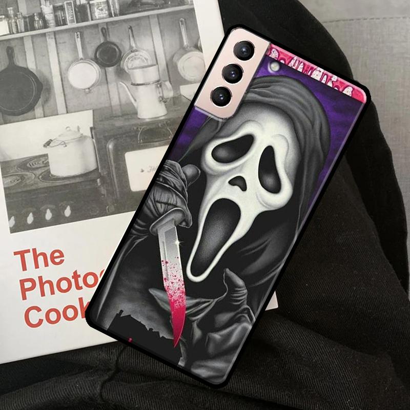 Ghostface Scream-fodral för Samsung Galaxy S21 FE S8 S9 S10 Plus Note 10 Note 20 Ultra S20 FE S22 Ultra Coque
