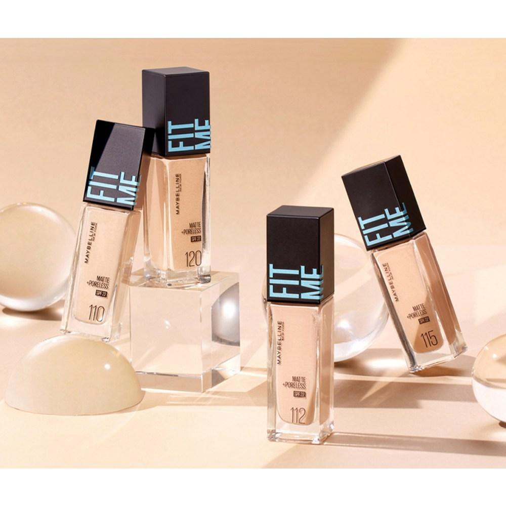 Maybelline Fit Me Matte Poreless Aspire 22 30ml, 125 Nude Beige, 2 Pcs.