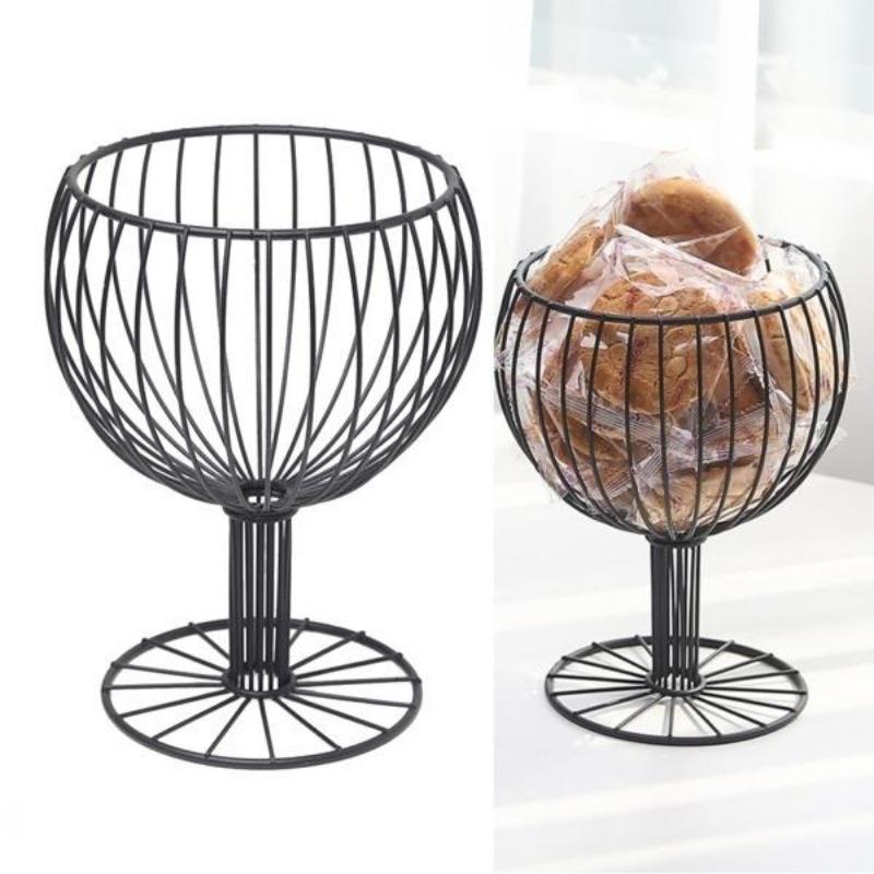 Wine Glass Shape Multi-Functional Storage Vegetable Fruit Basket Dessert Fruit Basket