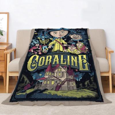 Coraline Miękki Koc Narzuta na Łóżko Koce Cobija Wnętrze do Domu Koc na Łóżko 150cm X 200cm Luksusowe Koce Dekoracja Sofy Kolano