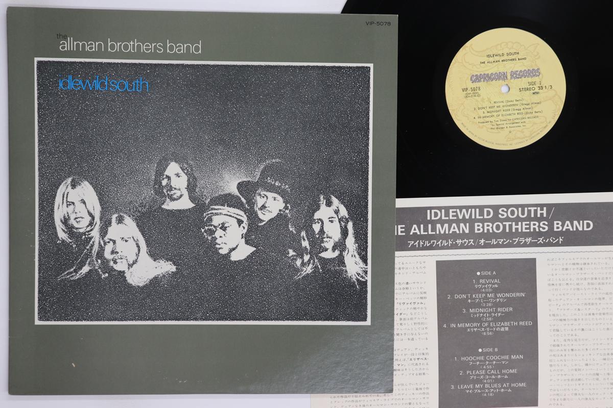 

LP Record ALLMAN BROTHERS BAND Idlewild South VIP5078 CAPRICORN 1979 Japan Rock Used