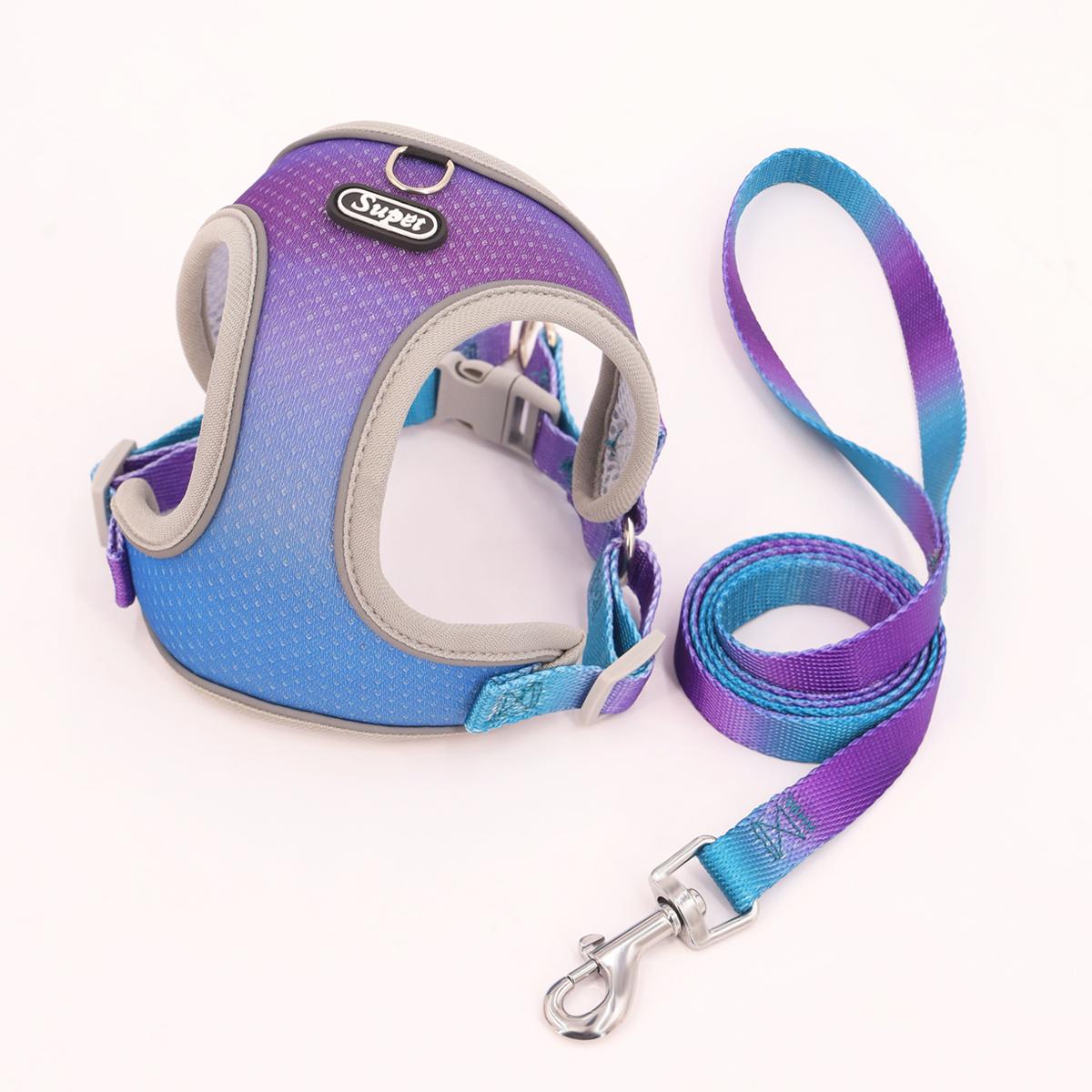 Supet Pet Step-in Dog Harness, Adjustable Reflective Soft Dog Harness, Breathable Dog Vest Harness for Cats Puppy S