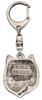 Cairn Terrier II - Silver-plated key ring with a dog in a gift box, handbag decoration, backpack pendant by Art-Dog brand