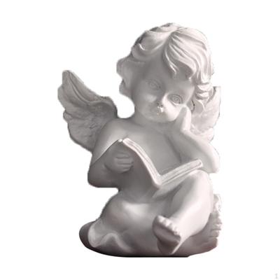 Estatua de ángel, querubín de resina, figura coleccionable europea creativa, escultura para dormitorio y hogar.