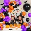 20.24 Million Halloween Balloon Chain Arch Set Halloween Blood Handprint Balloon Decoration Ghost Party Balloon Supplies