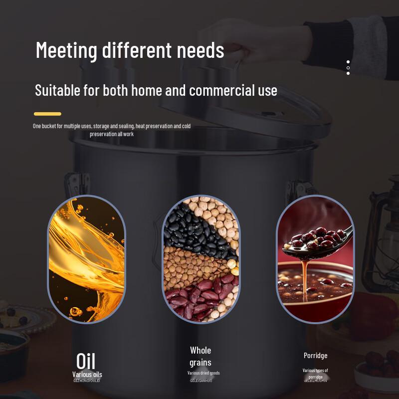 Jiwanggu 201 Rostfritt Stål Förseglad Jäsningsförvaringsfat