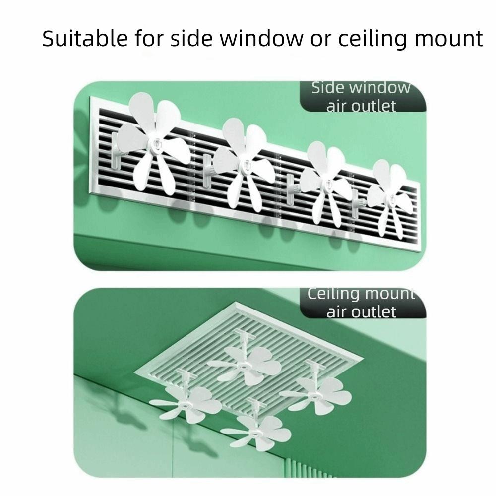 3Pcs Anti Direct Blowing Air Outlet Guide Fan Wall Mounted Air Conditioning Ventilator  Office