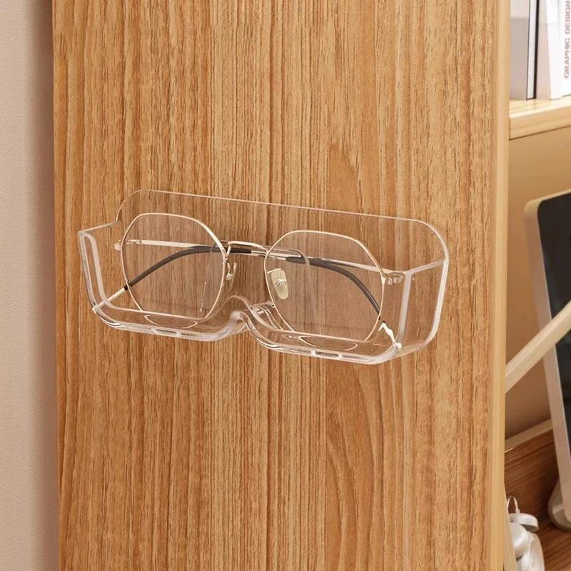 

1Pc Wall Mounted Glasses Storage Box Punch-free for Myopia and Sun Wall Display High-end Sunglasses Storage Rack