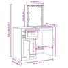 Schminktisch Für Das Schlafzimmer Mit Tür Und Stauraum, Mit Einer Schublade, Viel Stauraum, 90x42x132,5 Cm
