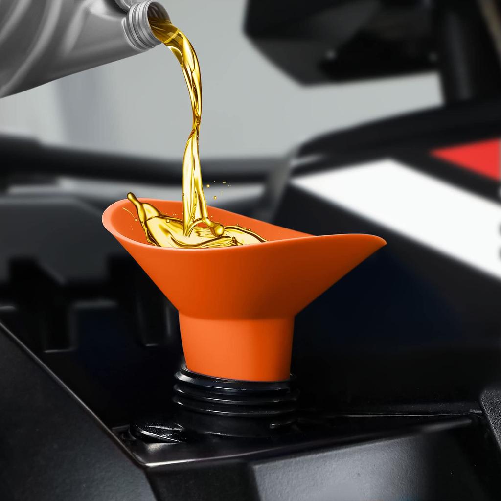 KEMIMOTO ATV UTV Motorcycle Car Truck Boat Silicone Fold Skid Oil Change Funnel for Can-am Maverick X3, X3 Max Defender