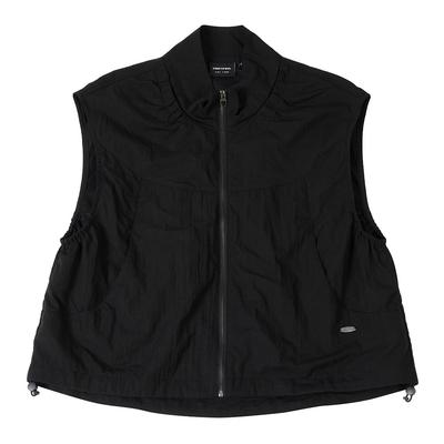 Intercrew Women'S Vest With Neck Shirring Black Ita2Vo56Abk