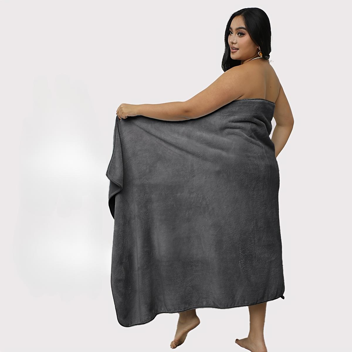 

Plus Size Bath Towel for Curvy Women,Extra Large Soft Coral Fleece Body Towel 200x100cm Quick-Dry,Lightweight,Highly Absorbent