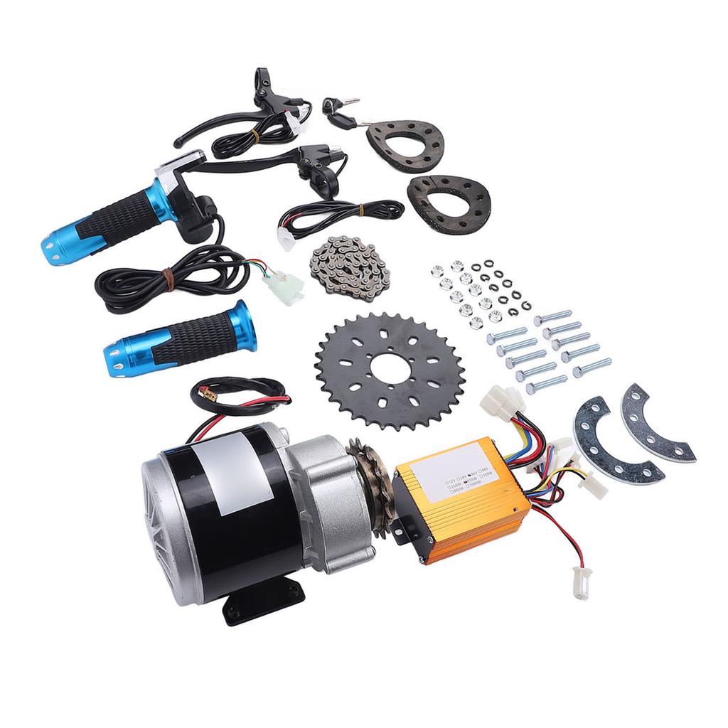 36V 350W 16T Brushed Gear Motor Kit CW CCW Reduction Motor Modification Kit for Electric Scooters Cycles