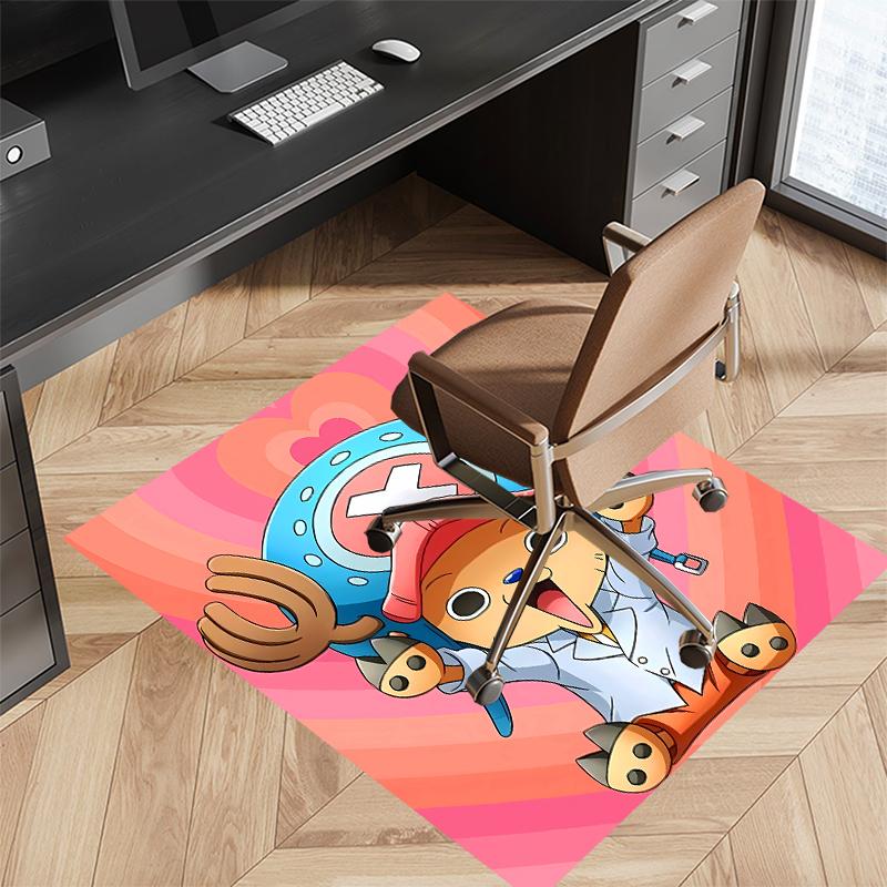 1pc One Piece Tony Tony Chopper Print Area Rug - Soft, Washable Non-Slip Indoor Mat for Office Chairs, Living Room, Home Office Decorative Rug
