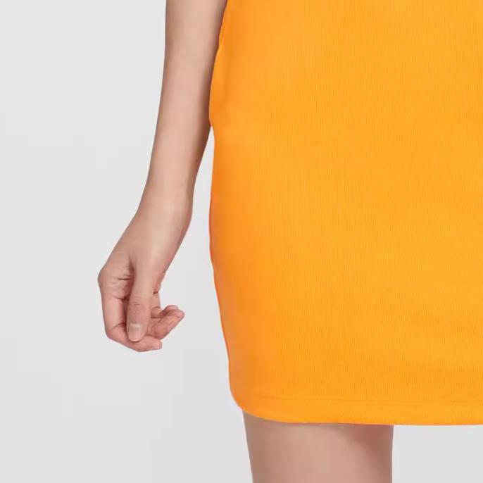 Nike Slim-Fit Sleeveless Dress Women Dress Sundial-Yellow FN4158-717