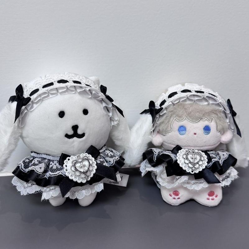 Exquisite Cotton Doll Lace Baby Clothes Suit 10cm Newborn Doll Outfit Affordable Toy Accessories for Collectors