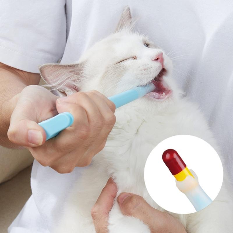 Cats Safe Pill Medicine Dispenser Easy Accurate Help Prevent Spitting Tool Medicine Feeder Soft Tip Syringe-type