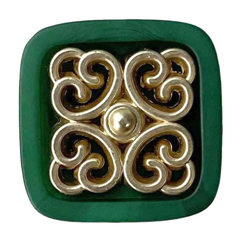 Yisen Xiaoxiang Chinese Style Square Resin Metal Buttons for Jackets and Coats