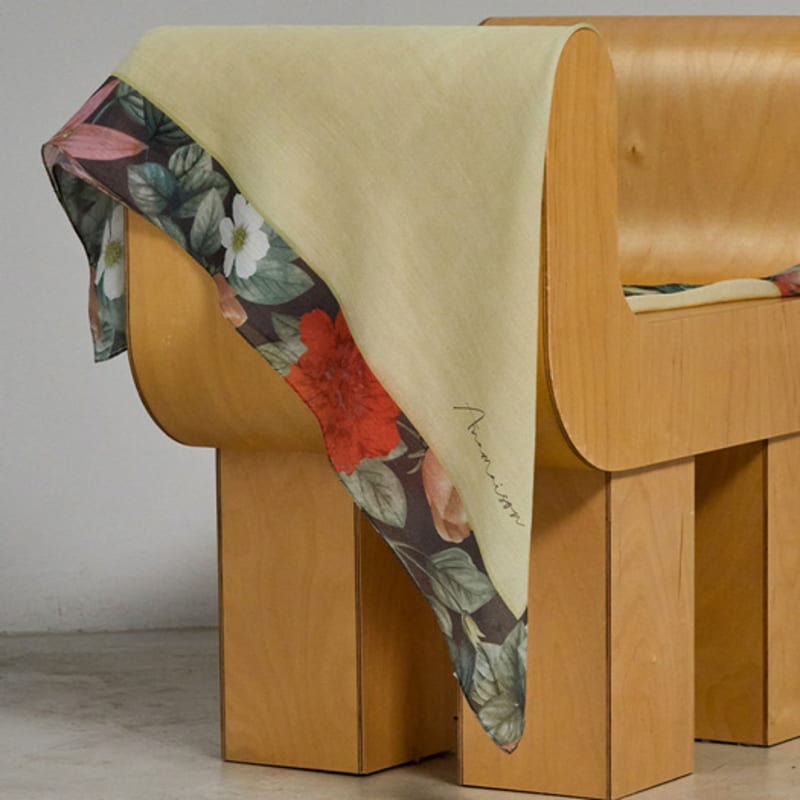 

ANA MAISON Garden deco Silk Wool Scarf [PMsw-1414] Garden Deco