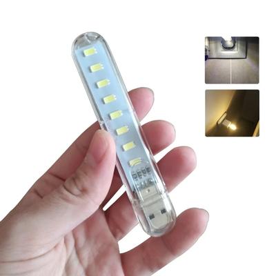 24/8/3LEDs Mini USB LED Book Light RGB Ultra Bright Reading Lamp SMD Bulb  For Power Bank Laptop Notebook Portable Night Lights