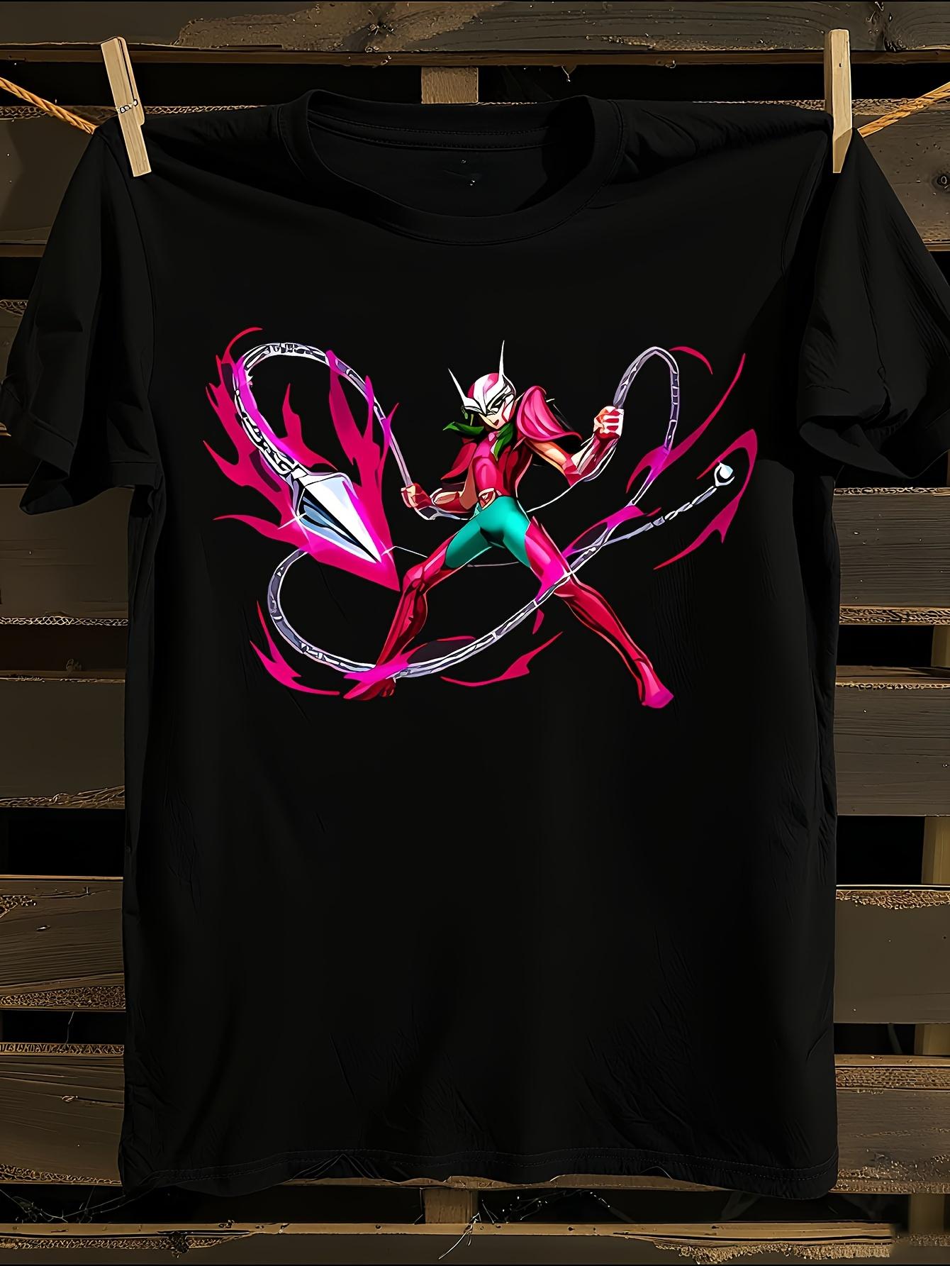 Saint Seiya Shun Andromeda Anime Tshirt Anime Tshirt L