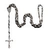 Gold-Plated 6mm Imitation Bead Rosary Necklace with Exquisite Pendant
