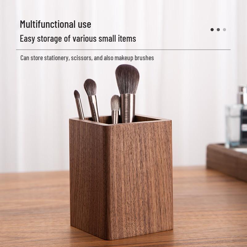 Nordic Black Walnut Wood Pen Holder