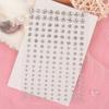 Fashion 3D Face Jewelry Stickers Colorful Eyeliner  Decals Rhinestone Stickers  Party