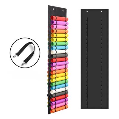 Vinyl Storage Holder Hanging Bag Vinyl Roll Storage Rack Thermal Transfer Film Organizer Hanging Pocket Behind The Door 48Grid