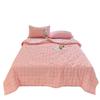 Premium Stylish Gauze Summer Quilt Set - Washable 4-Piece Air Conditioning Thin Quilt for Dorms